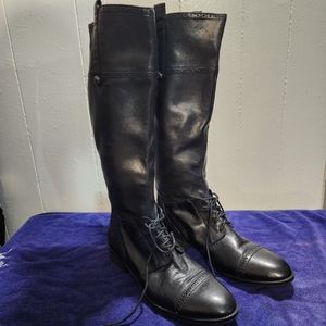 Sam Edelman Perron black leather riding boot